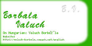 borbala valuch business card